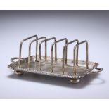 A VICTORIAN SILVER TOAST RACK