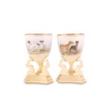 A PAIR OF DOULTON BURSLEM VASES, PAINTED WITH DOGS BY HENRY MITCHELL