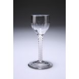 AN 18TH CENTURY CORDIAL GLASS