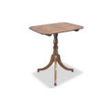A GEORGE III MAHOGANY TILT-TOP OCCASIONAL TABLE