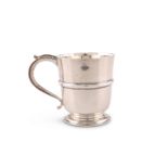 A GEORGE VI SILVER TANKARD