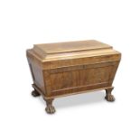 A LARGE REGENCY MAHOGANY WINE COOLER