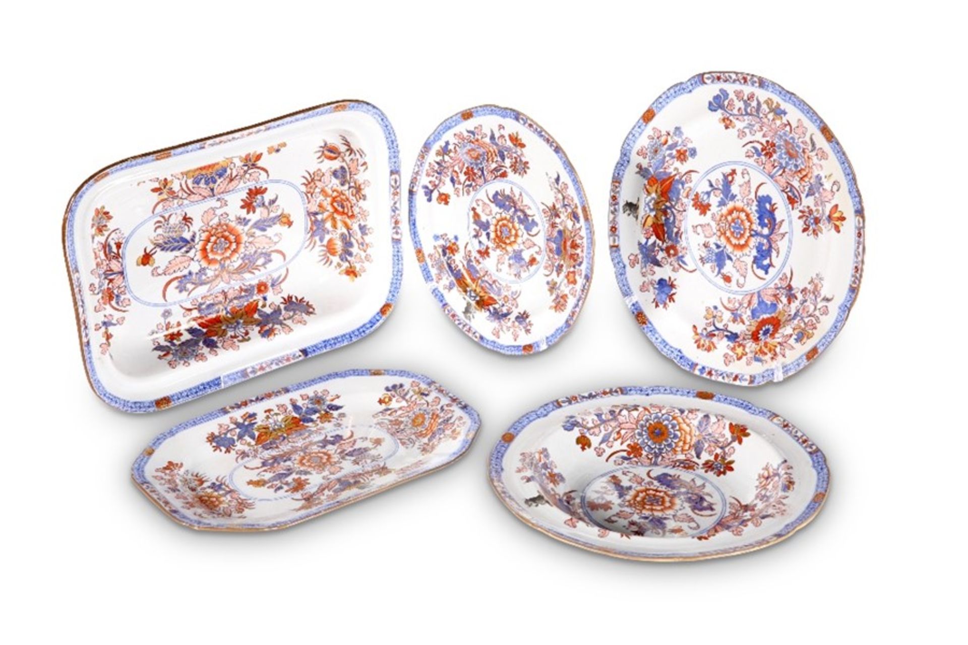 A SPODE NEW STONE CRESTED DINNER SERVICE - Bild 2 aus 2