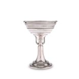 A GEORGE V SILVER PEDESTAL BOWL, by Albert Edward Jones