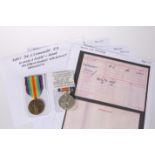 A WW1 MEDAL PAIR, 30807 Spr. E.J. Pankhurst R.E.