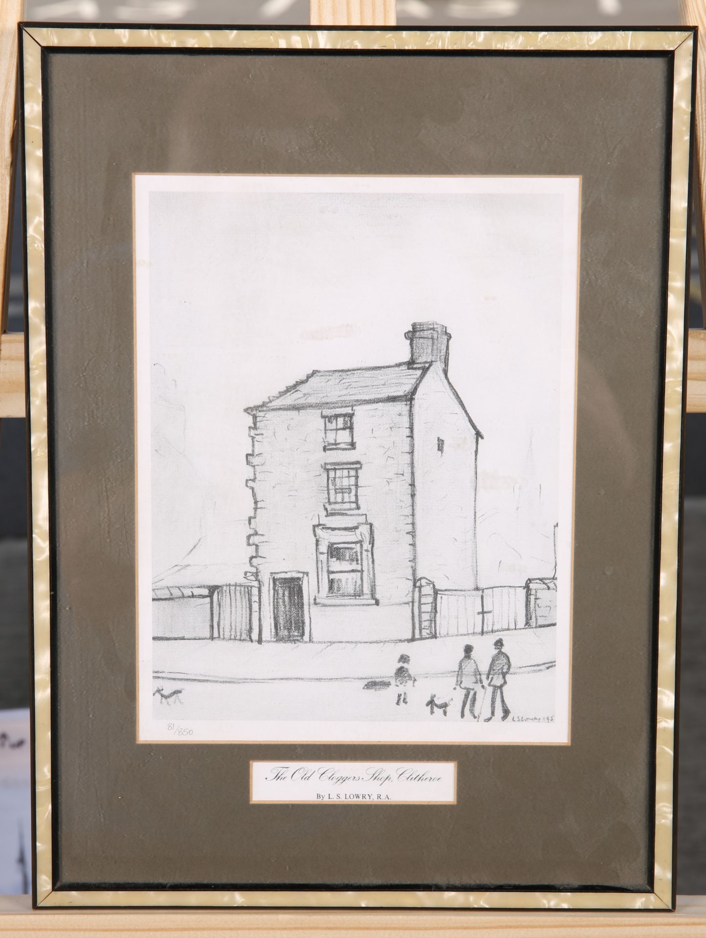 AFTER LAURENCE STEPHEN LOWRY (1887-1976), "THE OLD CLOGGERS SHOP, CLITHEROE" - Image 2 of 2