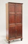 AN EARLY 19TH CENTURY MAHOGANY CUPBOARD