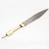 A 19TH CENTURY IVORY-HANDLED DAGGER