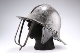 AN ENGLISH CIVIL WAR THREE-BAR LOBSTER POT CAVALRY HELMET, CIRCA 1640