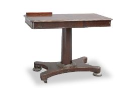 A 19TH CENTURY MAHOGANY READING TABLE