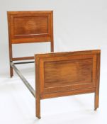 A PAIR OF EARLY 20TH CENTURY MAHOGANY SINGLE BEDS