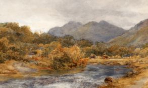 ALBERT POLLITT (1856-1926), RIVER LANDSCAPE