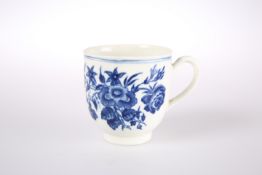 A WORCESTER COFFEE CUP, CIRCA 1770