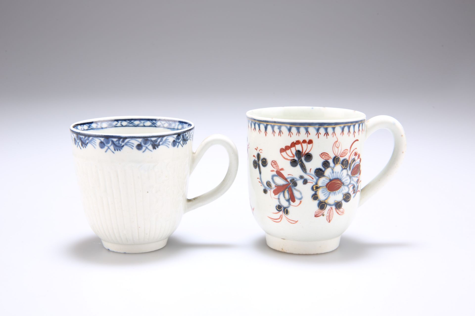 TWO PHILIP CHRISTIAN (LIVERPOOL) COFFEE CUPS, CIRCA 1770