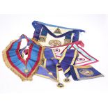 MASONIC INTEREST: FOURTEEN APRONS