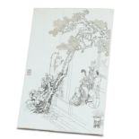 A CHINESE PORCELAIN PANEL