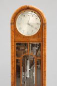 A GERMAN ART DECO WALNUT LONGCASE CLOCK