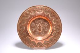 AN ARTS AND CRAFTS COPPER CHARGER