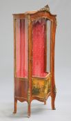 A GILT-METAL MOUNTED KINGWOOD VITRINE, IN VERNIS MARTIN STYLE