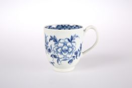 A WORCESTER COFFEE CUP, CIRCA 1770