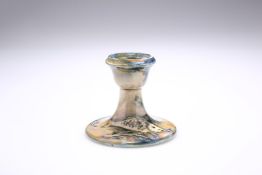 A MOORCROFT POTTERY "FISH" CANDLESTICK