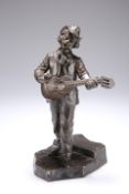 AFTER D. ALONZO, A PATINATED BRONZE FIGURE OF A STREET PERFORMER