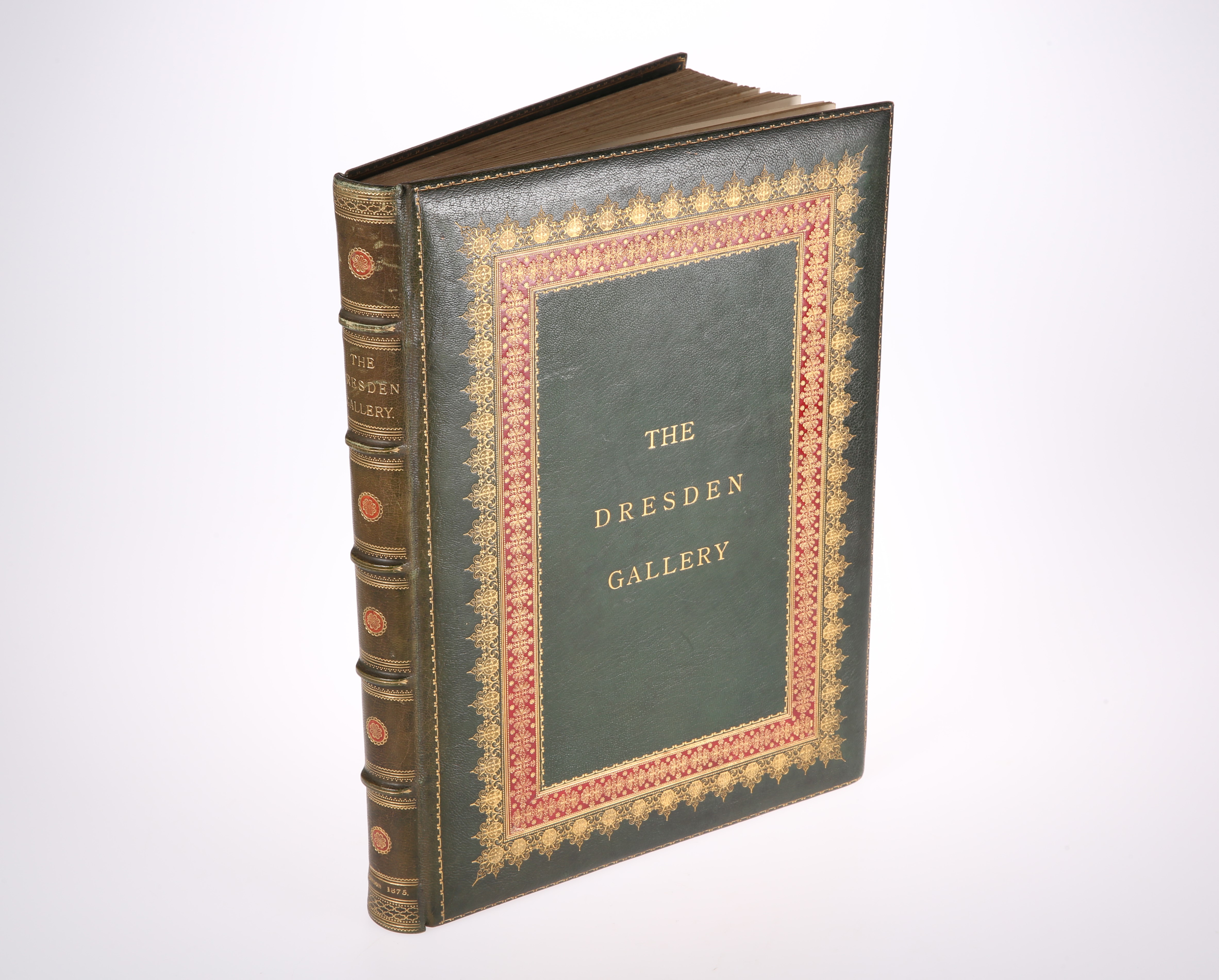 DRESDEN GALLERY, finely bound by Bickers, 1873.
