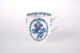 A WORCESTER COFFEE CUP, CIRCA 1775