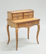 A FRENCH INLAID ROSEWOOD WRITING DESK AND CARD TABLE COMBINATION