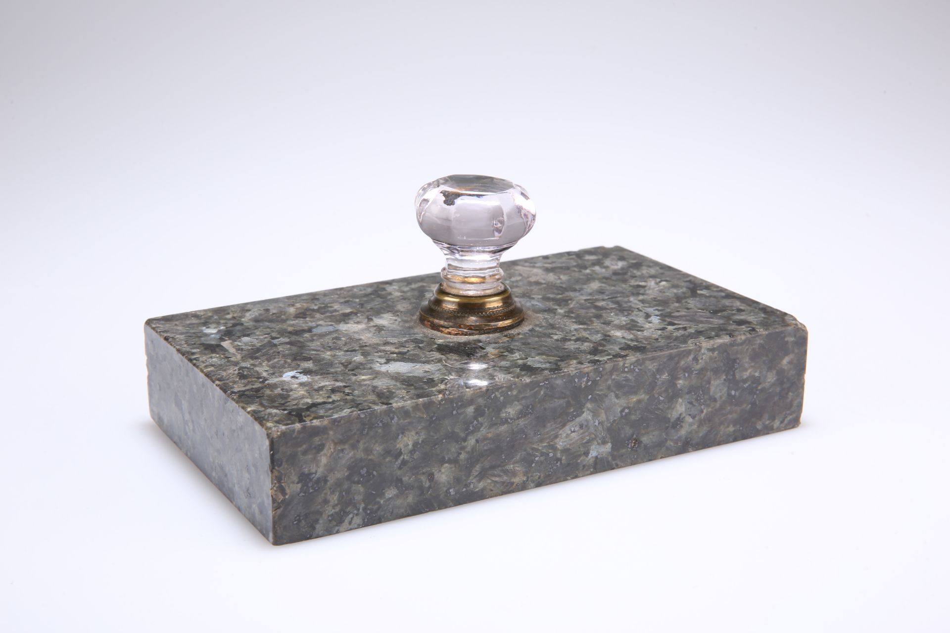 A LARGE MARBLE PAPERWEIGHT