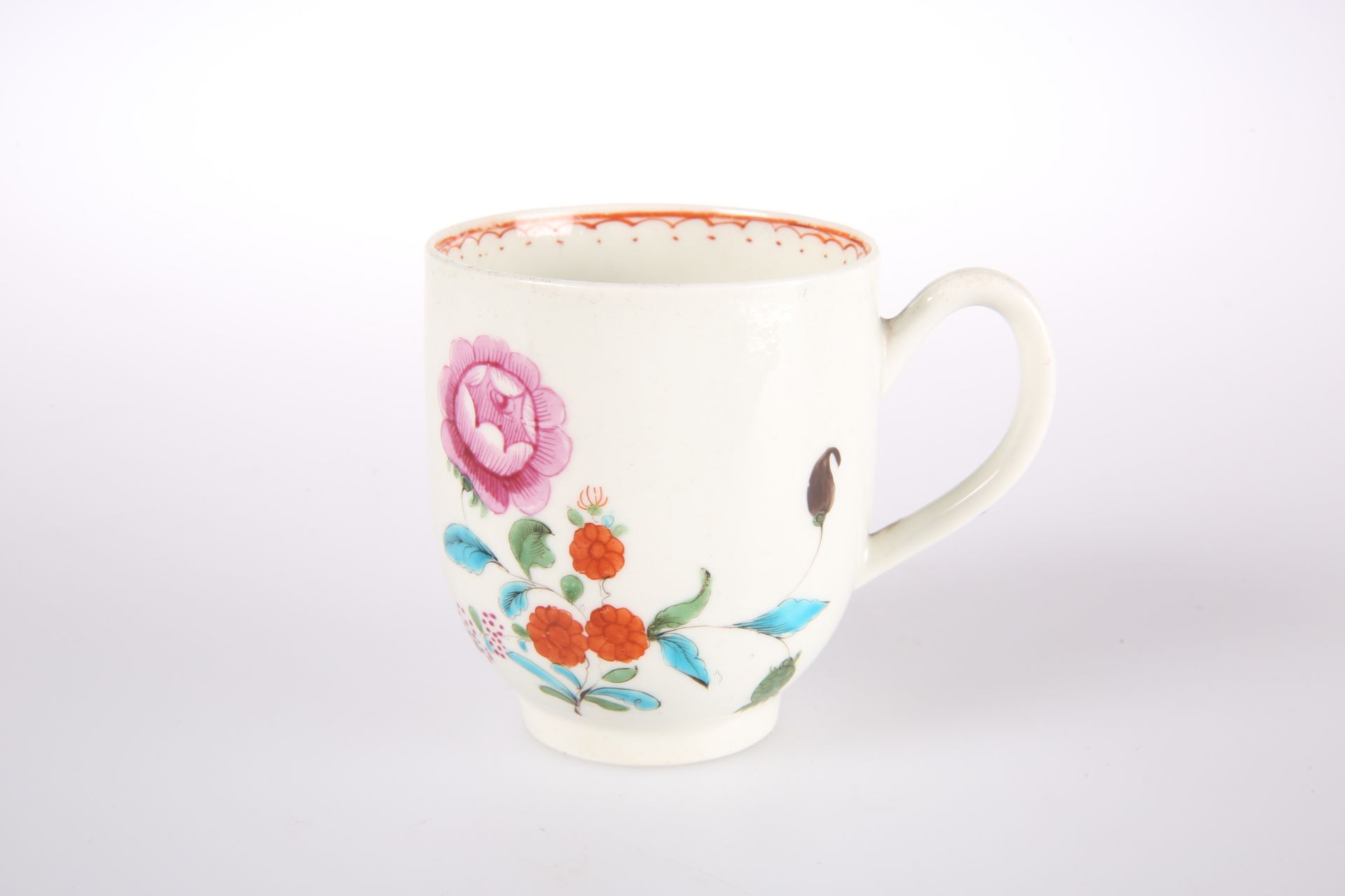 A WORCESTER COFFEE CUP, CIRCA 1765