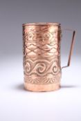 AN ARTS AND CRAFTS COPPER TANKARD