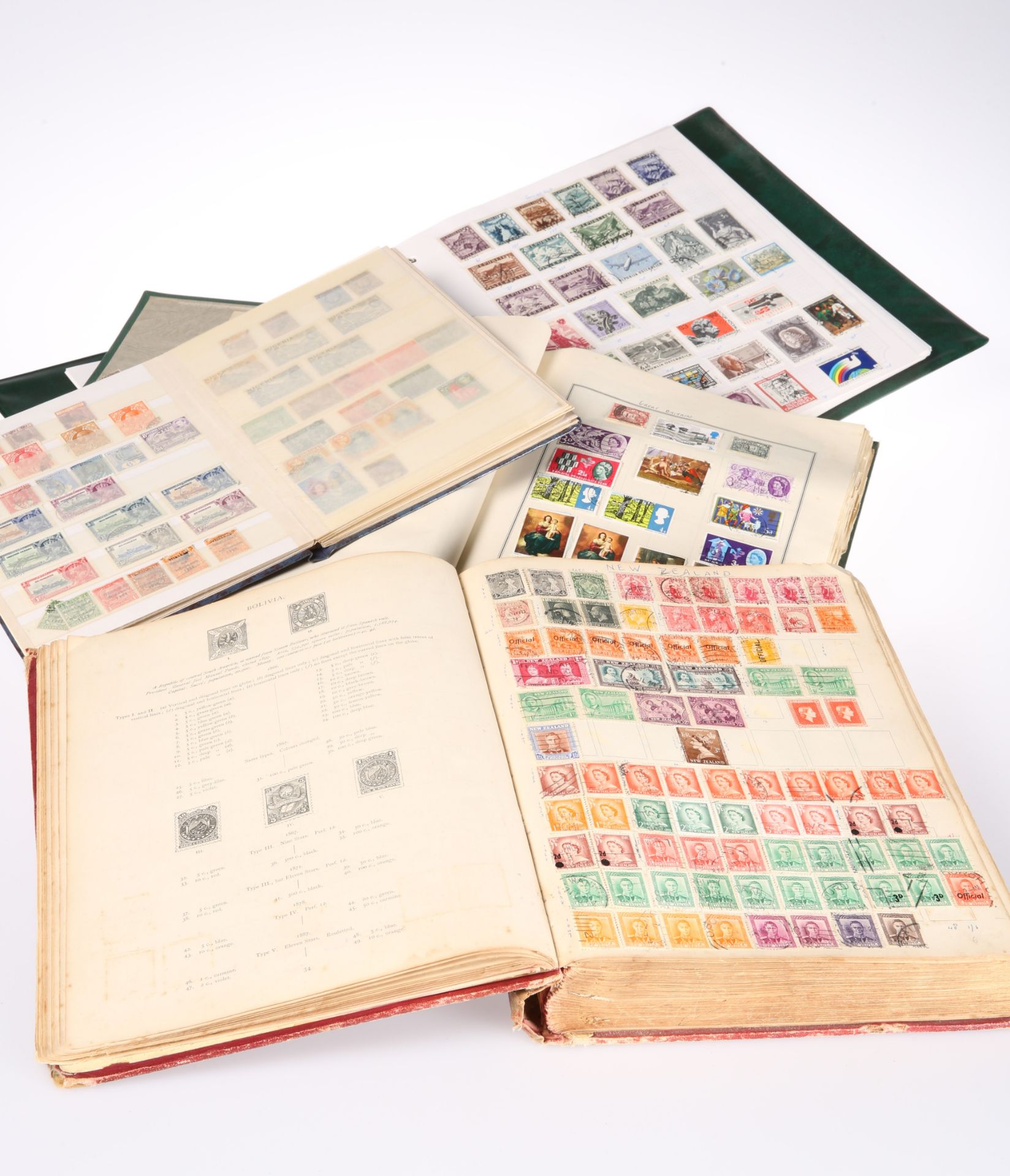 AN ALBUM OF WORLD STAMPS.