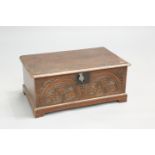 A 17TH CENTURY OAK BIBLE BOX