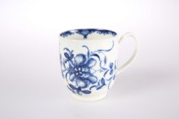 A WORCESTER COFFEE CUP, CIRCA 1770