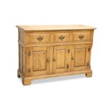 A GEORGIAN STYLE OAK DRESSER BASE