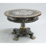 A CHINESE LACQUER CENTRE TABLE