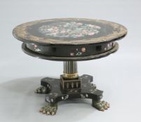A CHINESE LACQUER CENTRE TABLE