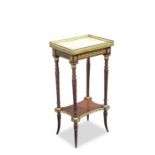 A FRENCH GILT-METAL MOUNTED AND ONYX TOPPED OCCASIONAL TABLE