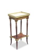 A FRENCH GILT-METAL MOUNTED AND ONYX TOPPED OCCASIONAL TABLE