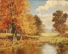 DAVID MEAD (1906-1986), AUTUMN LANDSCAPE,