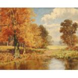 DAVID MEAD (1906-1986), AUTUMN LANDSCAPE,