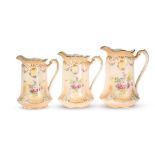 A COLLECTION OF VICTORIAN AND EDWARDIAN POTTERY JUGS