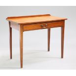 A GEORGE III STRING-INLAID MAHOGANY SIDE TABLE