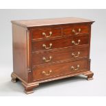 A GEORGE III MAHOGANY CHEST OF DRAWERS