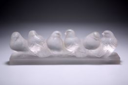 RENE LALIQUE - "GROUPE DE SIX MOINEAUX"