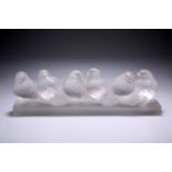 RENE LALIQUE - "GROUPE DE SIX MOINEAUX"