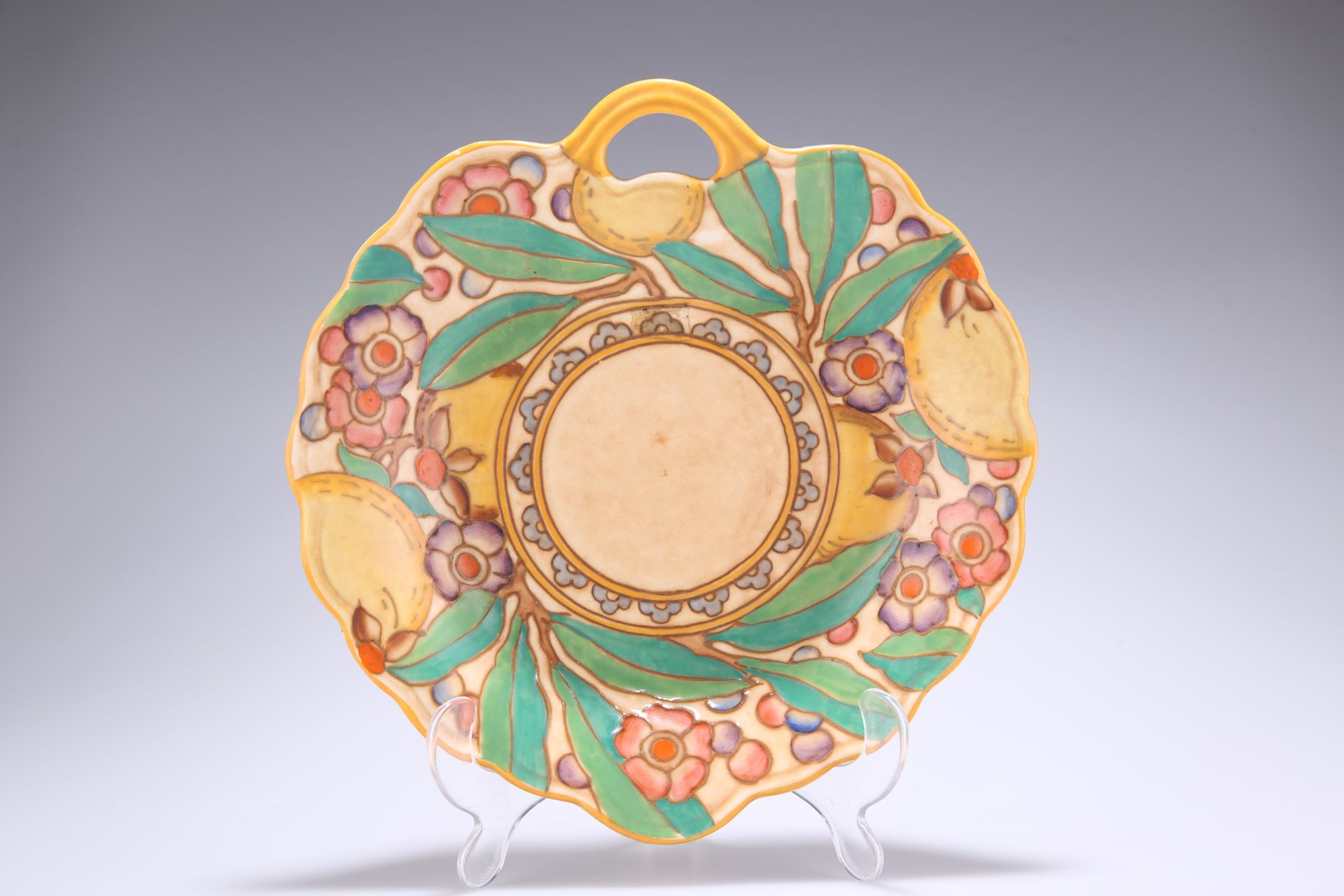 CHARLOTTE RHEAD FOR WOODS, AN AUTUMN FRUITS PATTERN DISH