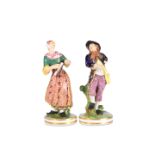 A PAIR OF BLOOR DERBY FIGURES, CIRCA 1830