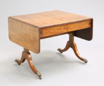 A REGENCY INLAID MAHOGANY SOFA TABLE